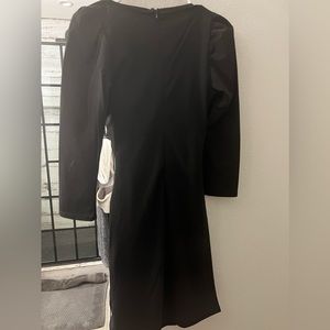 Revamped Long sleeved at neck cross over dress